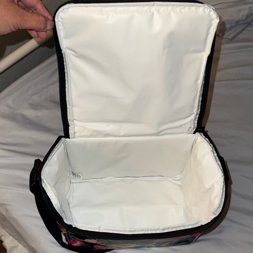 Vera Bradley Floral Black Women's Insulated Lunch Bag - Picture 3 of 6